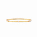 Crescent Stone Gold Bangle