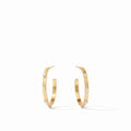 Crescent Stone Hoop Pearl