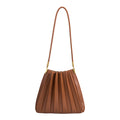 Carrie Pleated Vegan Shoulder Bag