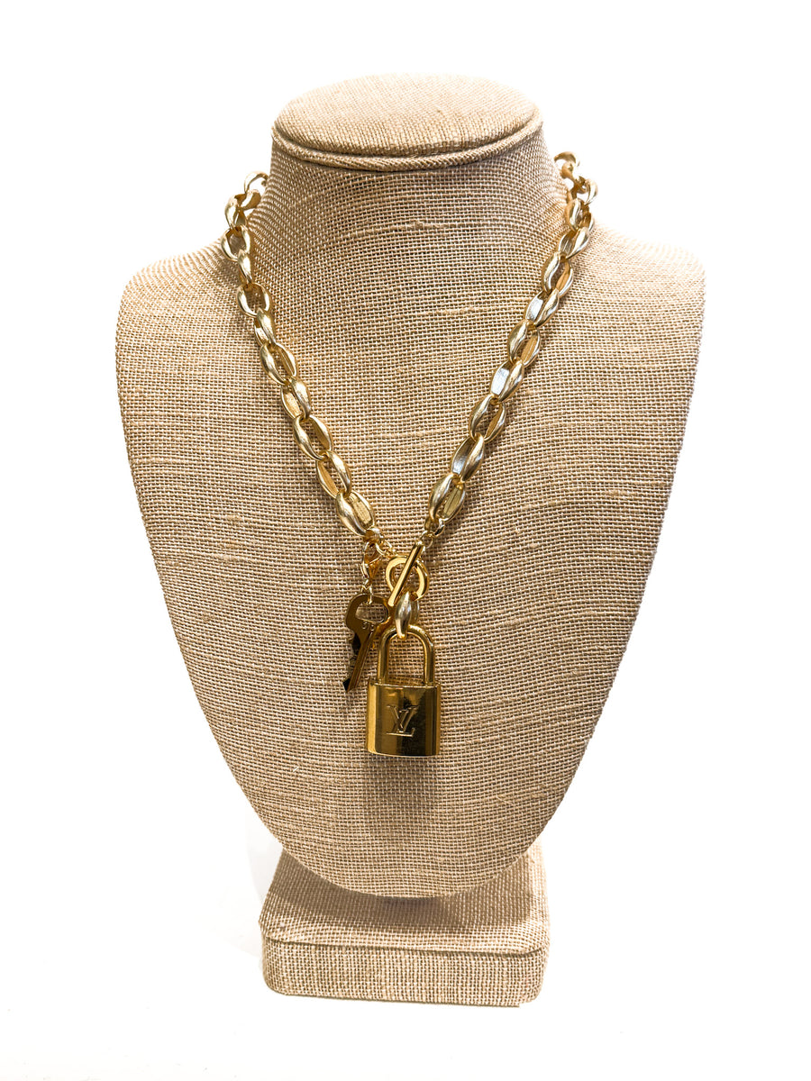 Espresso Lock Necklace
