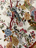 GF08-R71  FLORAL AND BIRD PATTERN BIG SIZE RECTANGULAR SCARF