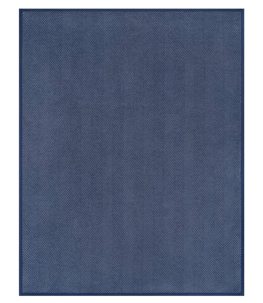 Harborview Herringbone Navy Blanket