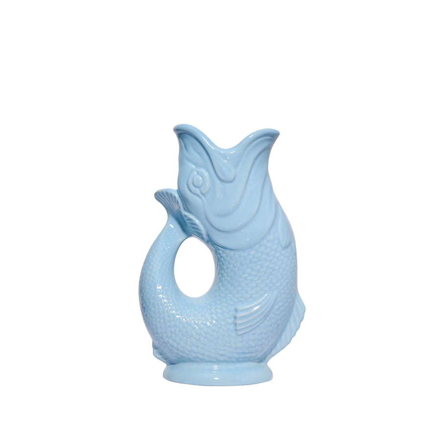 Pale Blue Gluggle Jug