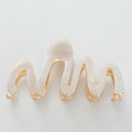 Willow Rosé Metal Squiggle Claw Clip - Large