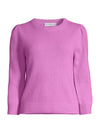 Cashmere Featherweight Puff Sleeve Crewneck