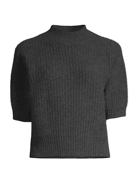 Cashmere Ribbed Mockneck
