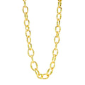 Bangkok Bamboo Link Necklace, 18" - Gold/Green Enamel