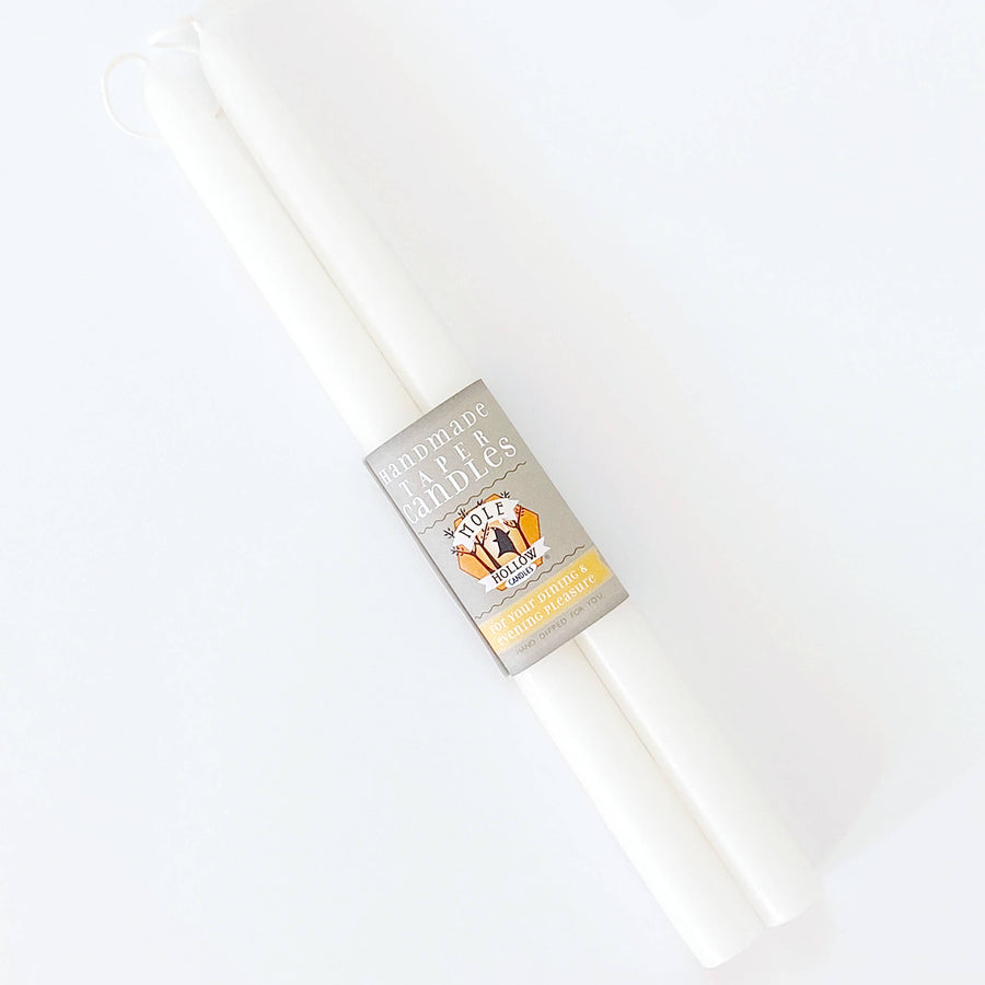 10" Hand Dipped Unscented Taper Candles - 39 Colors USA Made
