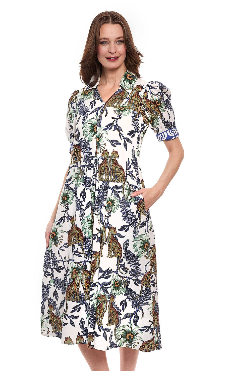 Montauk Dress Cheetahs and Floral