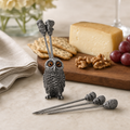 Owl Cheese Pick Set