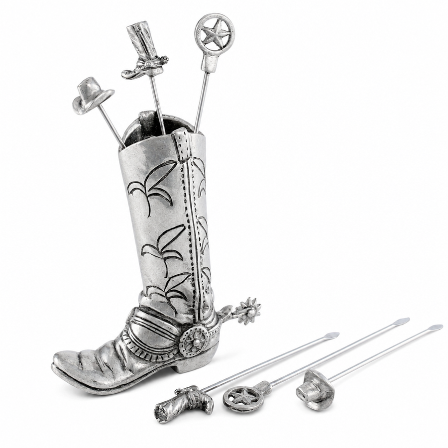 Western Boot Cheese Pick Set
