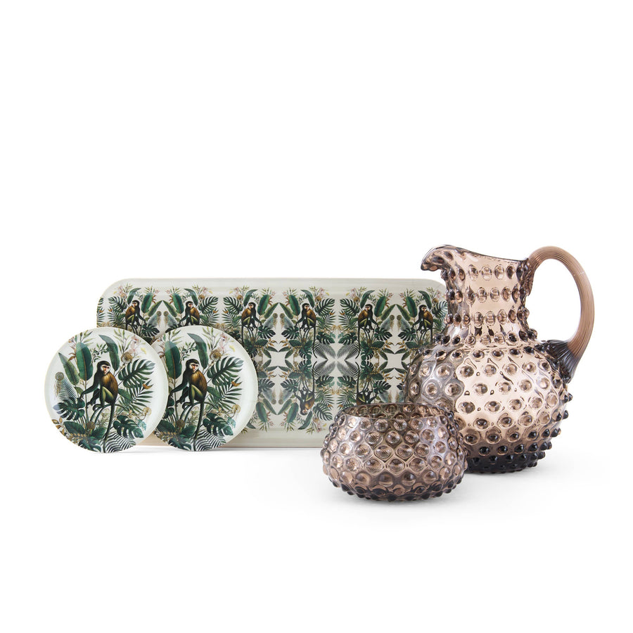 Hobnail Creamer | Smoky Amaro | 1L | Bohemian Crystal