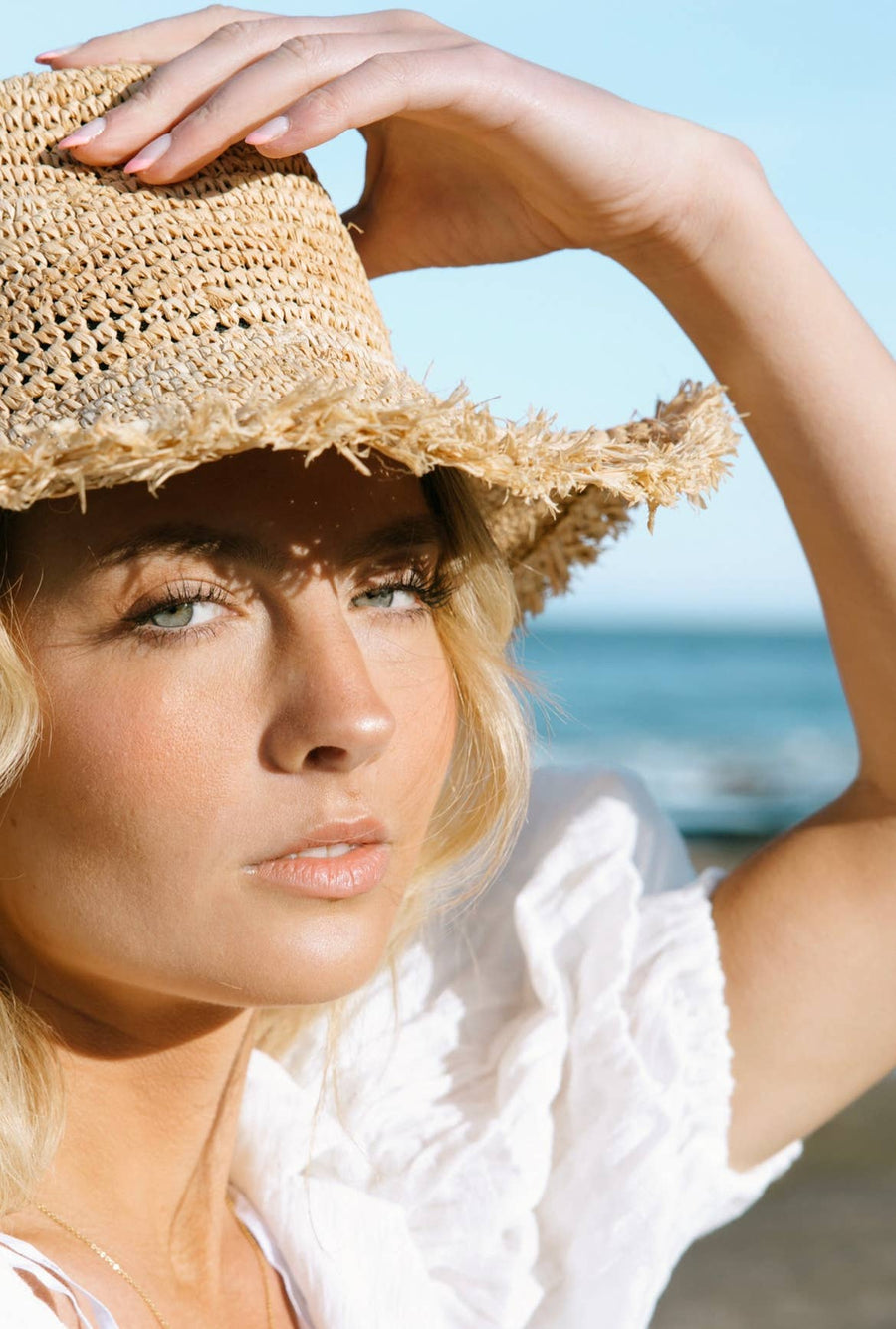 August- Raffia Bucket Hat