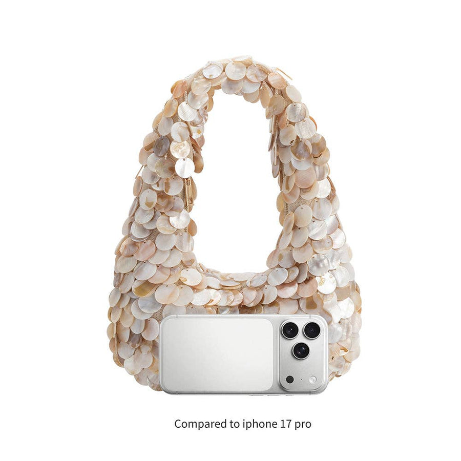 Marina Natural Shell Crossbody Bag