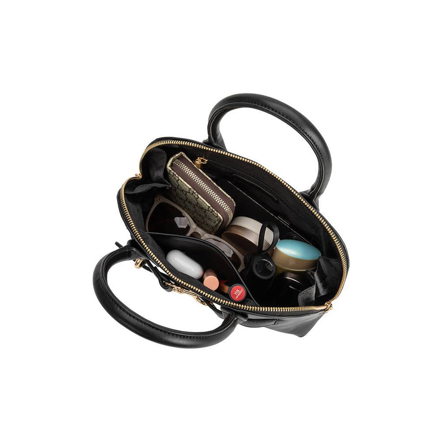 Rue Espresso Recycled Vegan Top Handle Bag