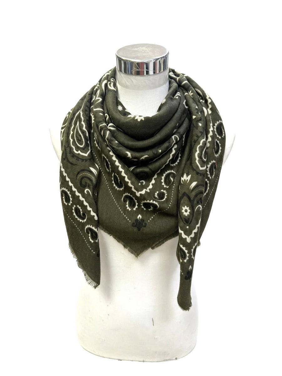 K21 Large Woolen Square Bandana