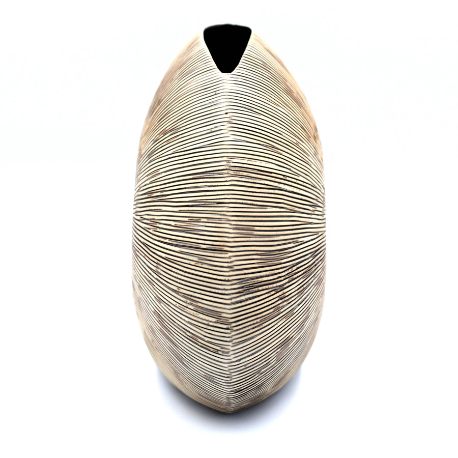 225W1 DIVA ROUND MINI L-Handcrafted Porcelain Vase