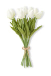 Real-Touch Mini Tulip Bundle - White