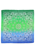 Paisley Vibrant Ombre Gradient Cotton Bandana