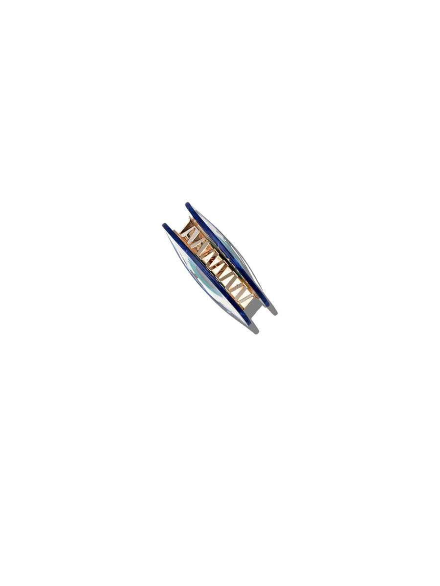 Hand-Painted Mini Evil Eye Claw Hair Clip | Eco-Friendly