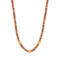 Berry Single Strand Petite Beads Necklace 16"+2" - Teak