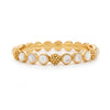 Berry Gem Hinged Bangle-MOP