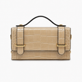 GF0658 - LEATHER HANDBAG WITH CROCCO
