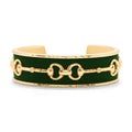 Equestrian Snaffle Bit Cuff In Leather