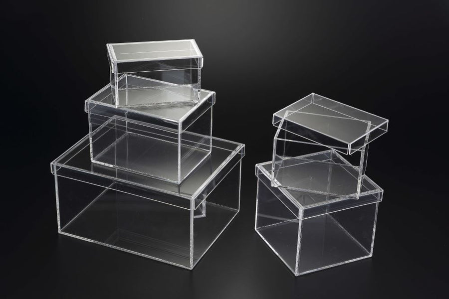 Clear Rectangular Box w/ Lid