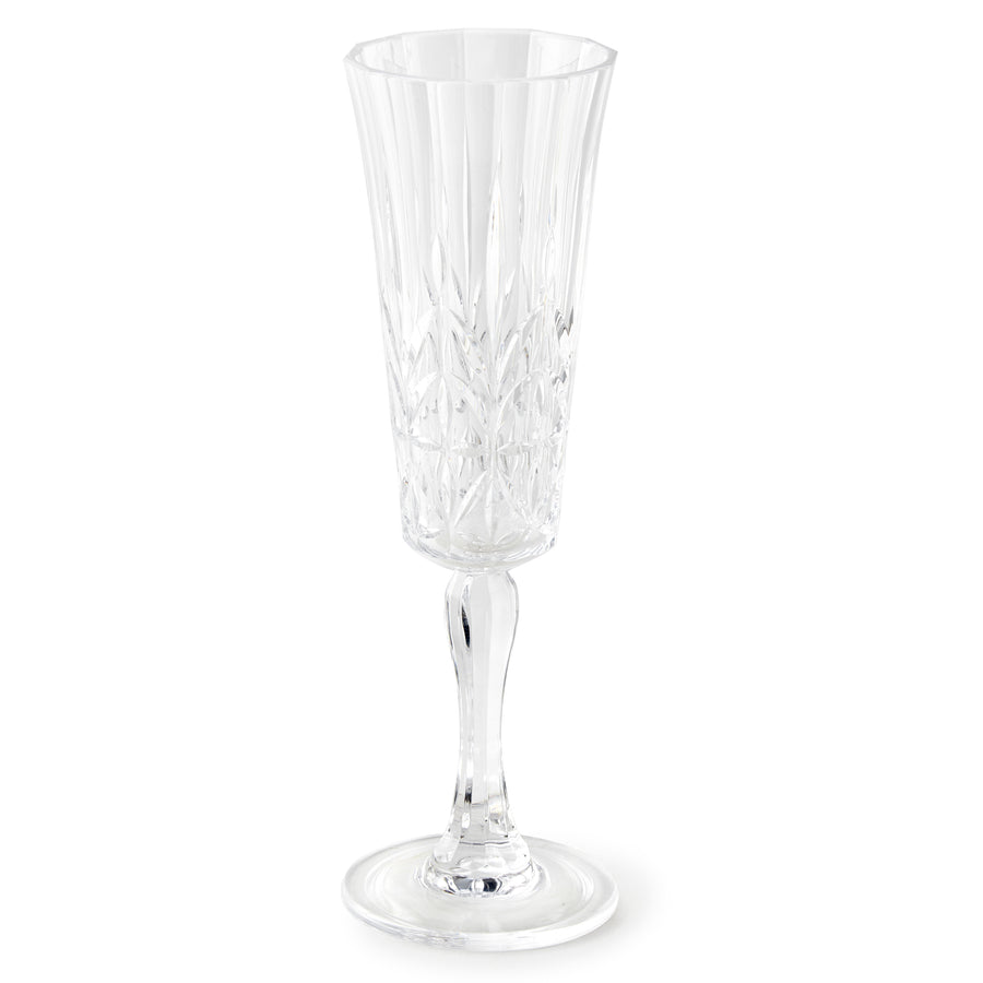Royal Carved Stemmed Champagne Glass
