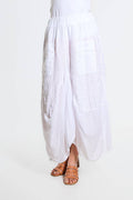 Brenna Cotton/Linen Bunched Pocket Skirt (SL102W)