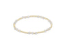 Gemstone Gold Joy Pattern 3MM Bead Bracelet - Moonstone