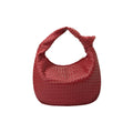 Drew Red-White Small Recycled Vegan Top Handle Bag
