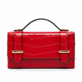 GF0658 - LEATHER HANDBAG WITH CROCCO