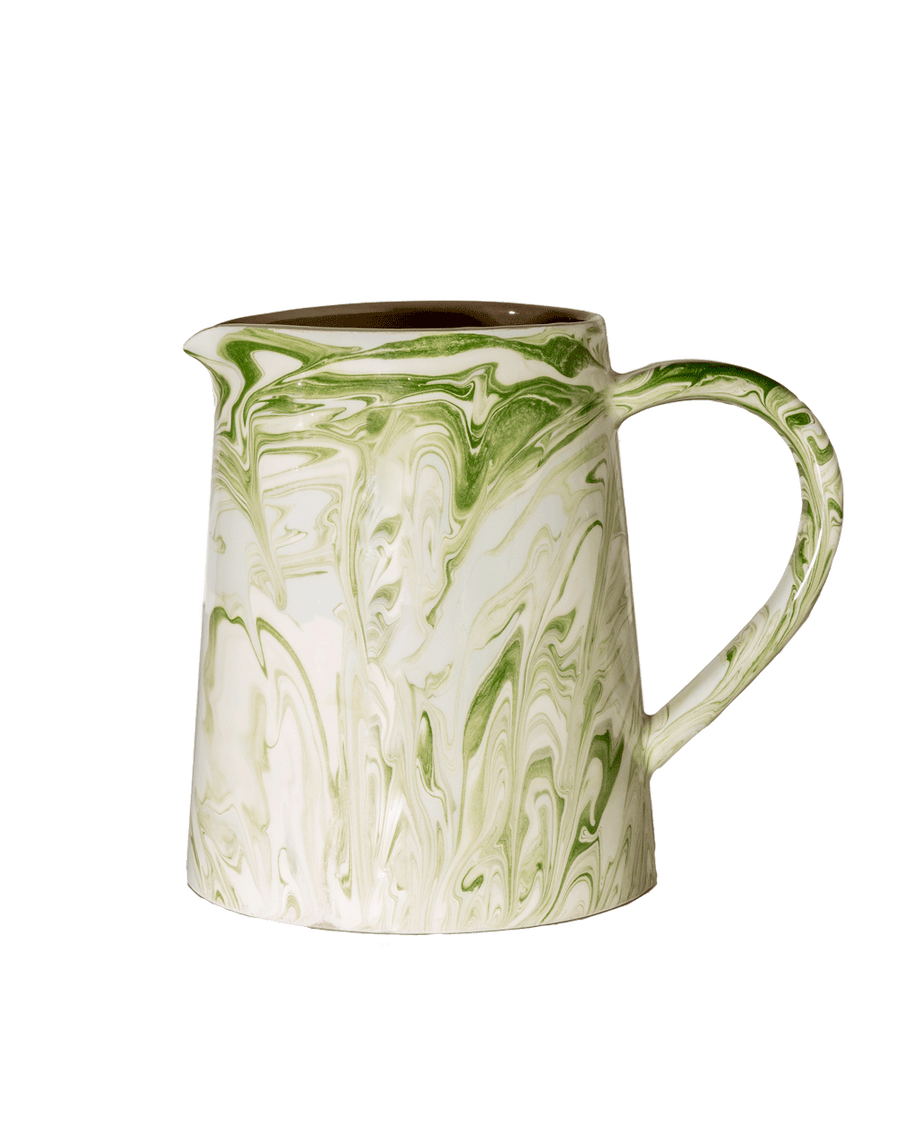 Marbled Olive Pitcher