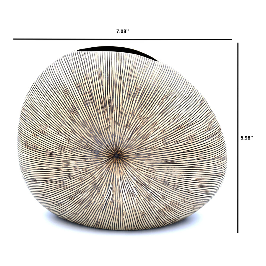 225W1 DIVA ROUND MINI L-Handcrafted Porcelain Vase