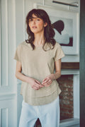 Daisy Ruffle Bottom Tee