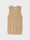 Cotton Silk Sleeveless V-Neck Tunic