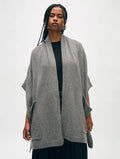 Cashmere Blend Open Poncho