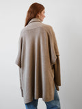 Merino Cashmere Open Poncho