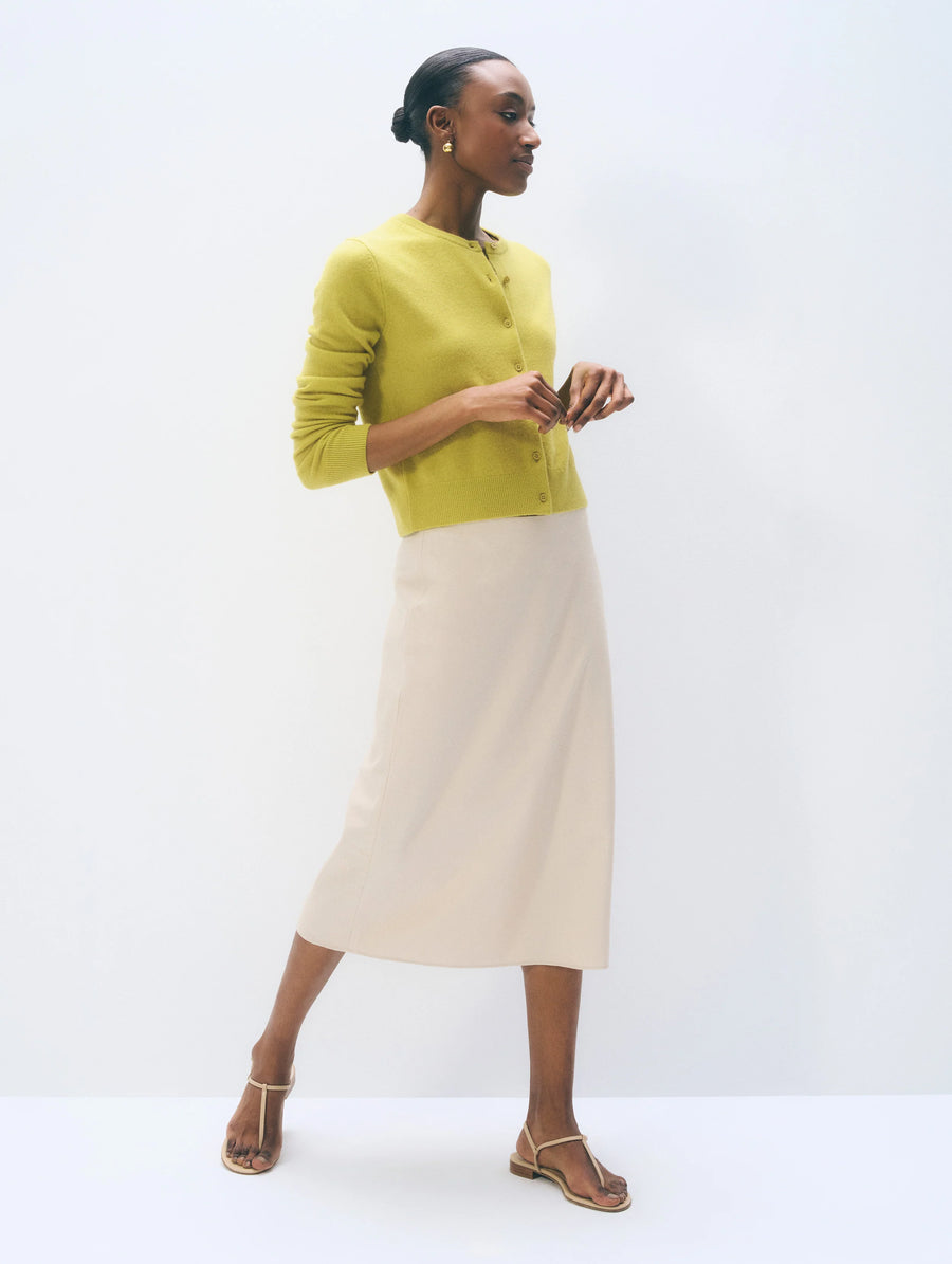 Cashmere Crewneck Cardigan