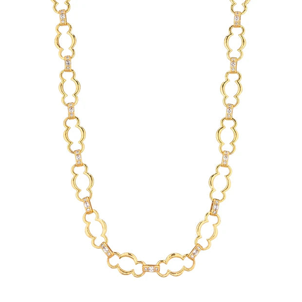 Maharani Grande Chain Necklace 17"+2" - Cubic Zirconia