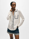 Cashmere Tipped Button Shirt