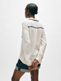 Cashmere Tipped Button Shirt