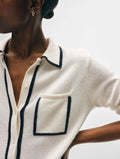 Cashmere Tipped Button Shirt
