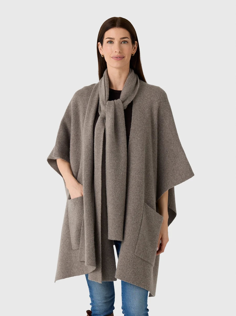 Cashmere Blend Poncho