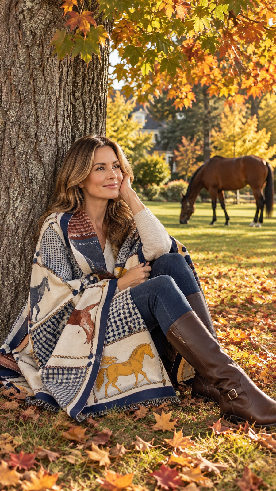 Blue Equine Rearing Reversible Wrap