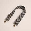 Crossbody Strap | Chevron Black & Natural