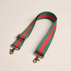 Adjustable Crossbody Strap - Racer Stripe - Green & Red