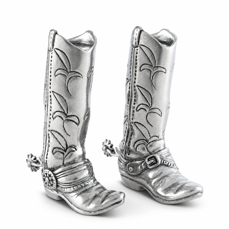 Pewter Cowboy Boot Salt & Pepper Set